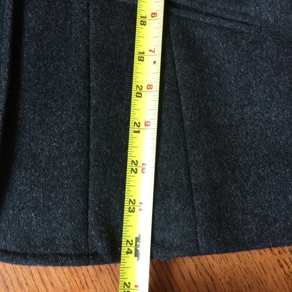 Eddie Bauer Angora Rabbit Hair Wool Blend Blazer Petite Tailored Jacket Charcoal - Picture 14 of 16